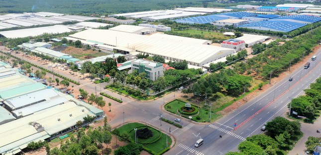 Một khu công nghiệp lớn đang hoạt động tại Phú Giáo.